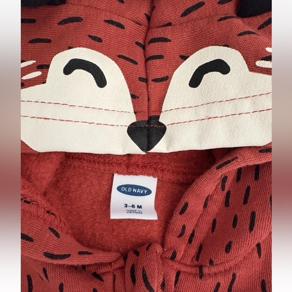 2pc 3-6 months - Cute Jacket and Cozy Rust One Piece -Fox